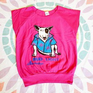 Vintage 80s SPUDS MACKENZIE BUD LIGHT Shirt / Top